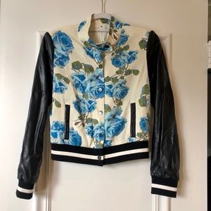 Mural Floral Bomber Jacket